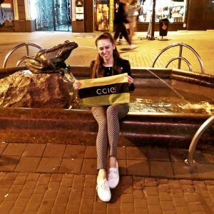 Akcja Flaga CCIG 2018 - Agnieszka Krupa - fontanna