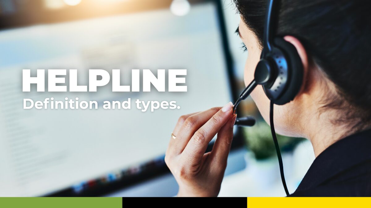 Helpline what is it Types of telephone services in call center 